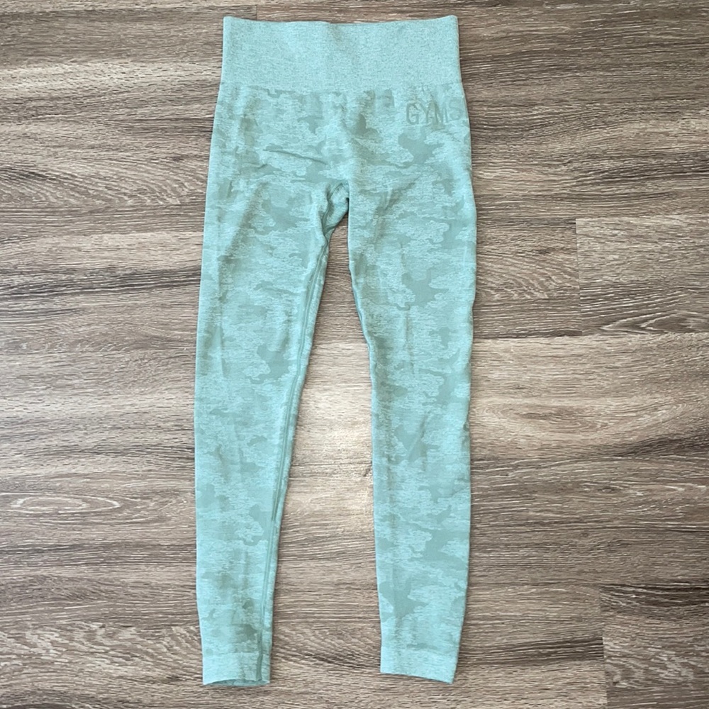 Gymshark  Camo green leggings